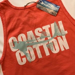 NWT Coastal Cotton Logo Tank Top